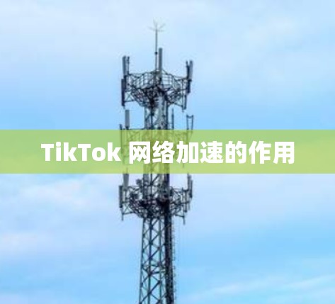 TikTok 网络加速的作用