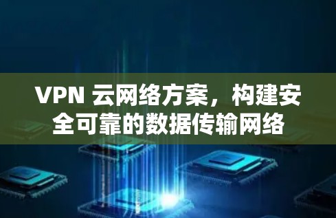 VPN 云网络方案，构建安全可靠的数据传输网络