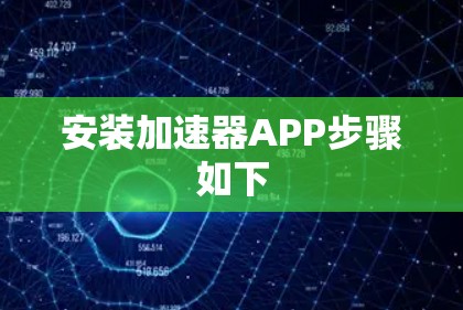 安装加速器APP步骤如下