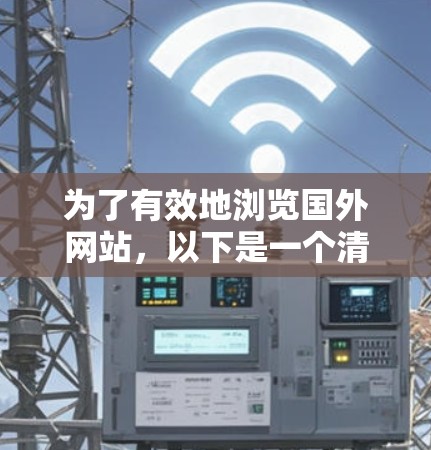 为了有效地浏览国外网站,以下是一个清晰的步骤指南 为了有效地浏览国外网站,以下是一个清晰的步骤指南