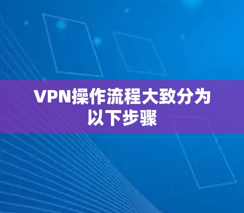 VPN操作流程大致分为以下步骤